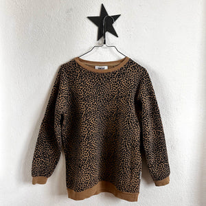 Pre-loved Sometime Soon Leopard Sweater size 8 years