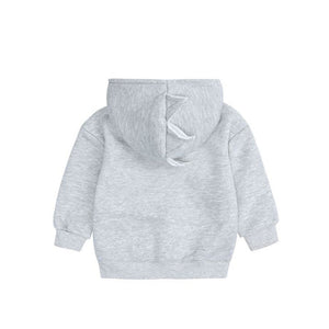 1love2hugs3kisses Hooded Sweater Dino Grey