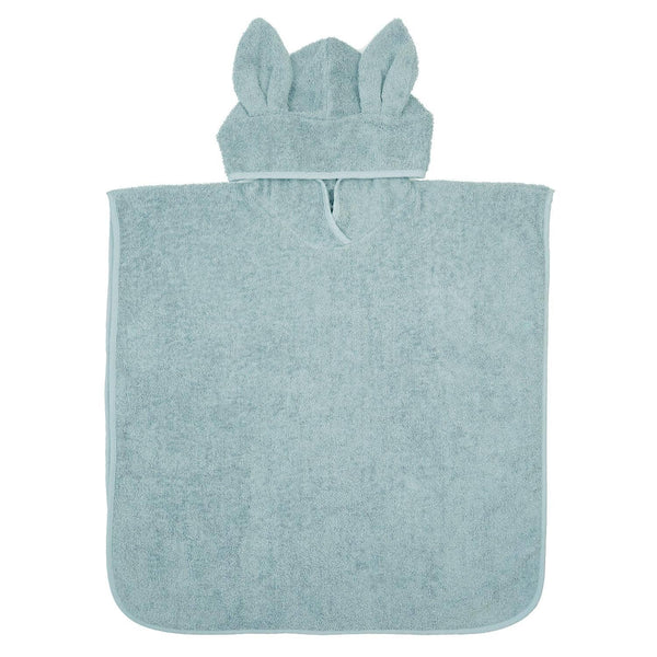 Summerville Organic Bath Poncho Rabbit - Ice Blue