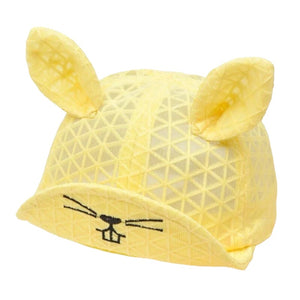 1love2hugs3kisses Baby Bunny Mesh Hat With Ears Yellow