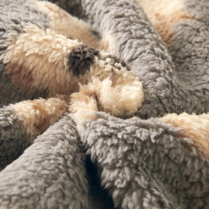 1love2hugs3kisses Baby Fleece Jumpsuit Bears Grey