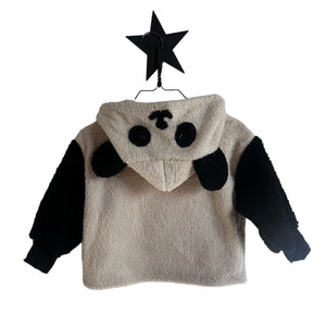 1love2hugs3kisses Baby Panda Fleece Hooded Sweater + Pants Black