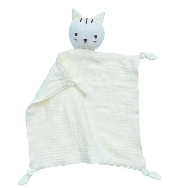 1love2hugs3kisses Cuddle Cloth Cat White