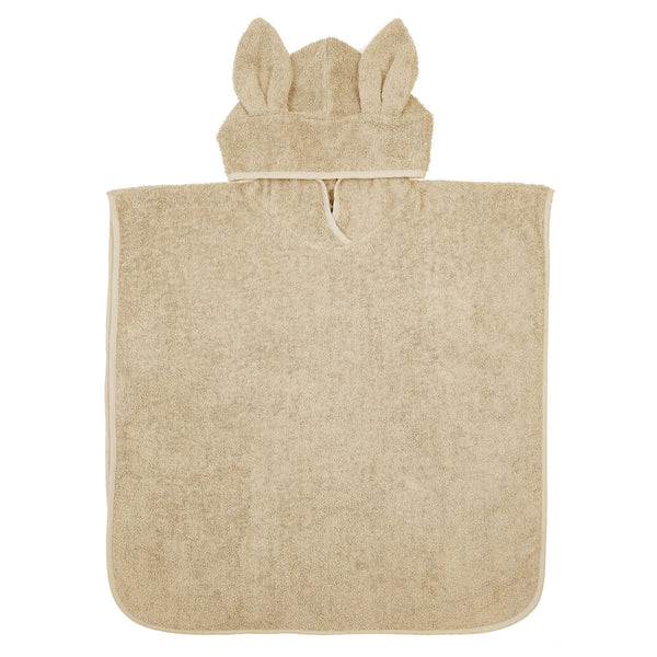 Summerville Organic Bath Poncho Rabbit - Sandshell
