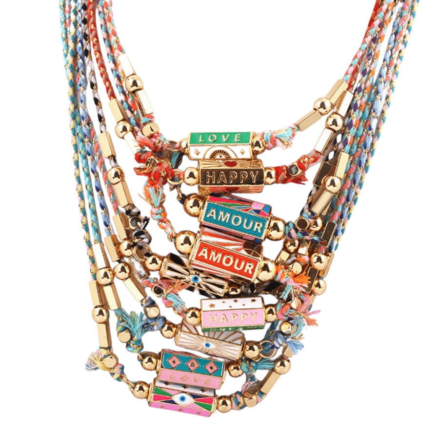 1Love 2Hugs 3Kisses Love Locket Necklace Turquoise