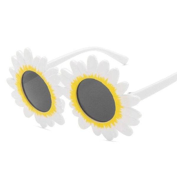 1love2hugs3kisses Daisy Flower Sunglasses Kids White