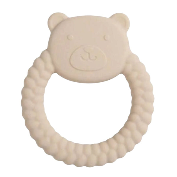 Baby bear silicone teether cream available at 1Love 2Hugs 3Kisses Ibiza