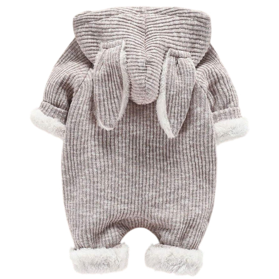 Baby Bunny Teddy Jumpsuit Light Grey available at 1love2hugs3kisses ibiza