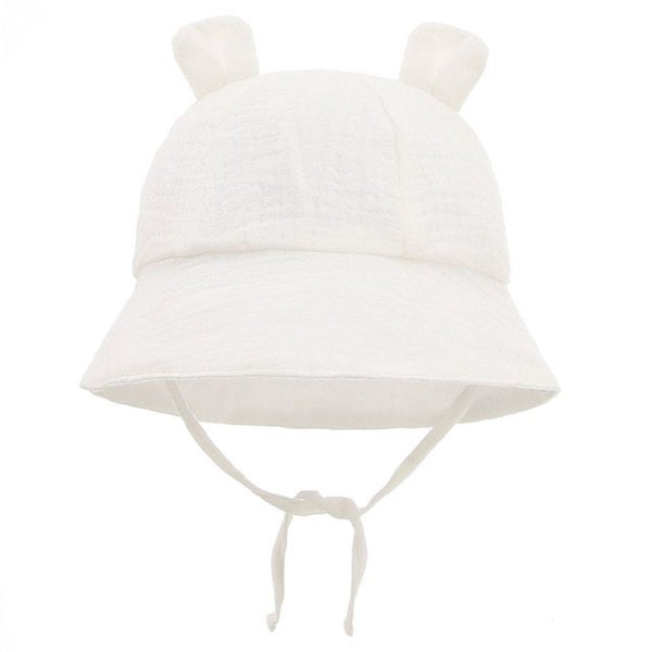 1love2hugs3kisses Baby Bucket Hat With Ears White