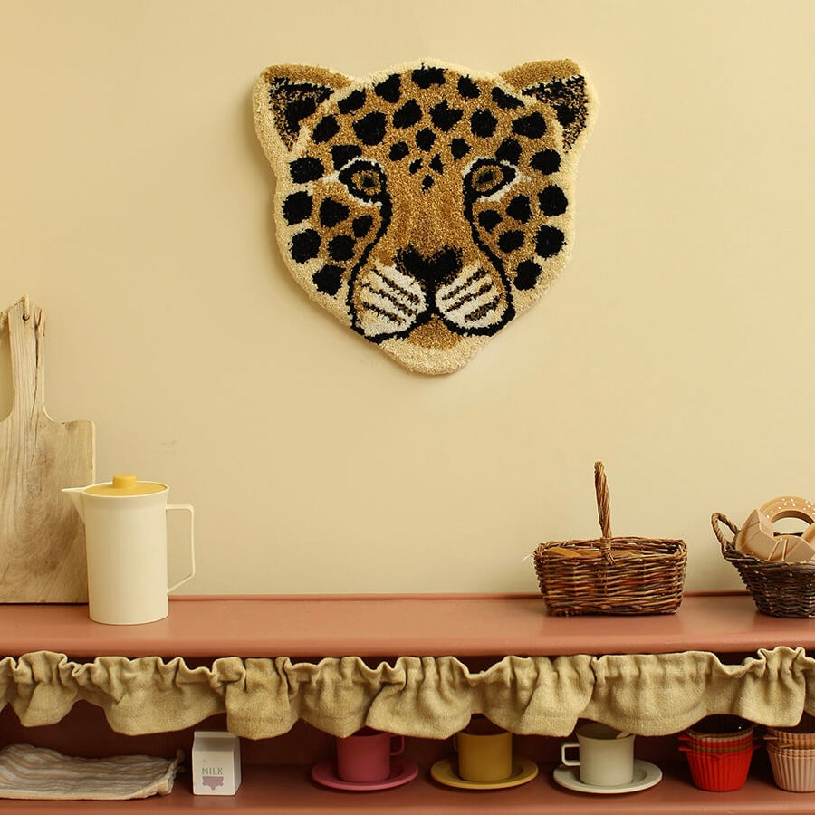 Doing Goods Loony Leopard Head Rug available at 1love2hugs3kisses ibiza