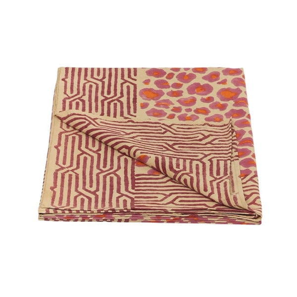 Doing Goods Pink Leopard Single Throw in Tote Bag
