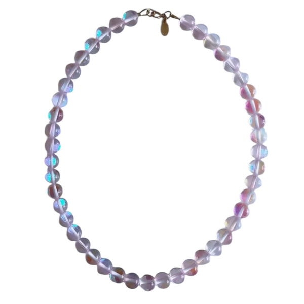 Beaded Bubble Necklace - Rainbow