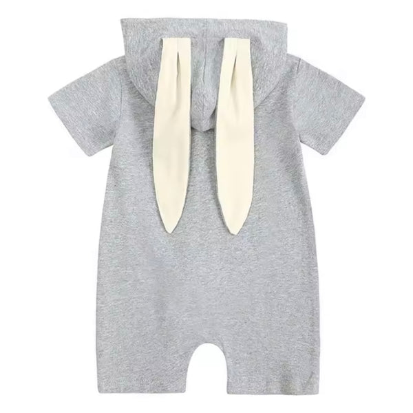 Baby Bunny Short Sleeve Jumpsuit - Grey
