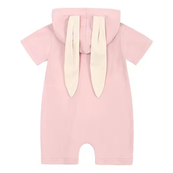 Baby Bunny Short Sleeve Jumpsuit - Pink