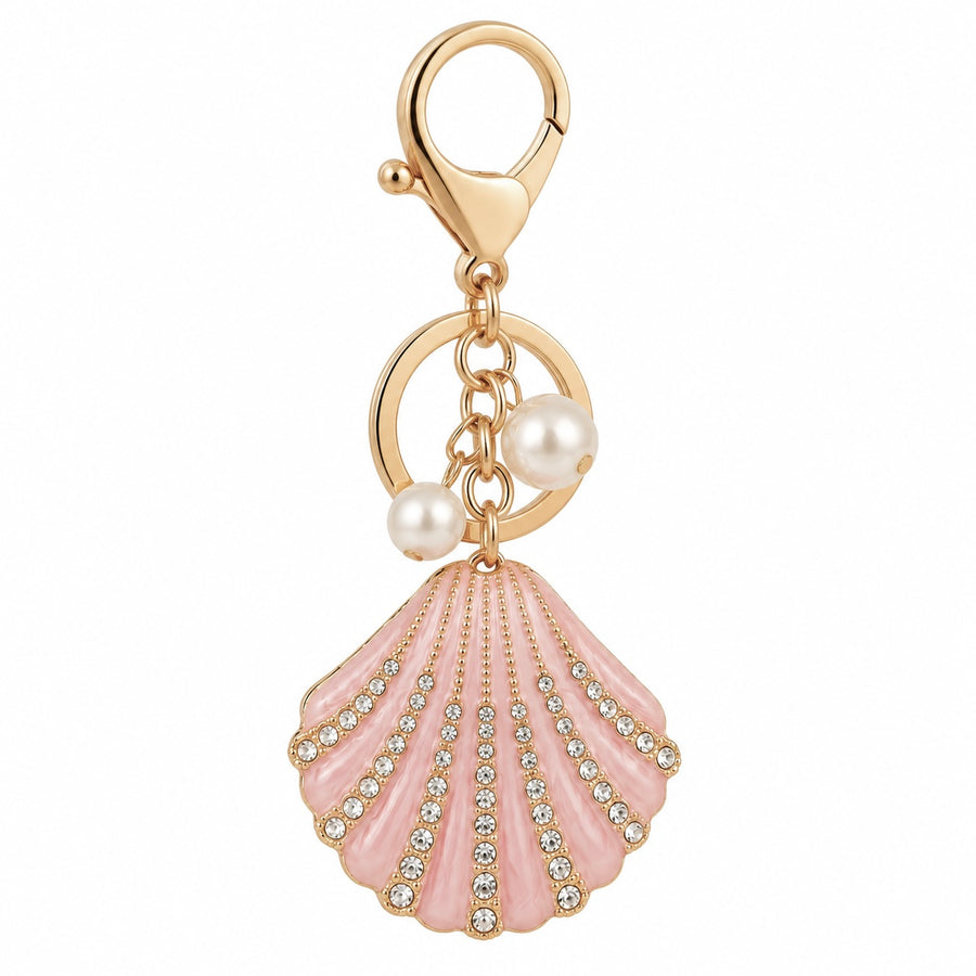 Pearl Shell Keychain – Pink