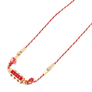 1Love 2Hugs 3Kisses Love Locket Necklace Red