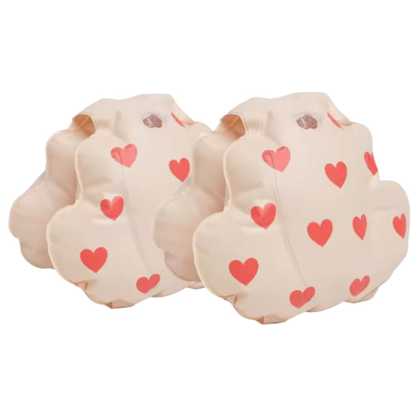 Heart Swim Wings - Coral