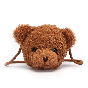 1love2hugs3kisses Teddy Mini Bear Bag Brown