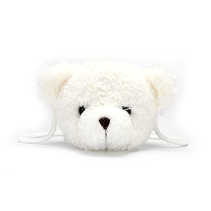 1love2hugs3kisses Teddy Mini Bear Bag White