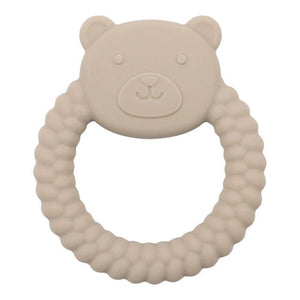 1love2hugs3kisses Silicone Bear Teether Brown