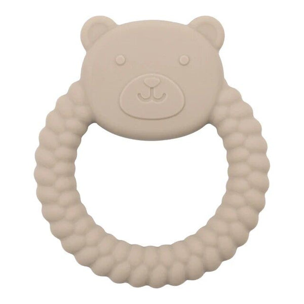 1love2hugs3kisses Silicone Bear Teether Brown