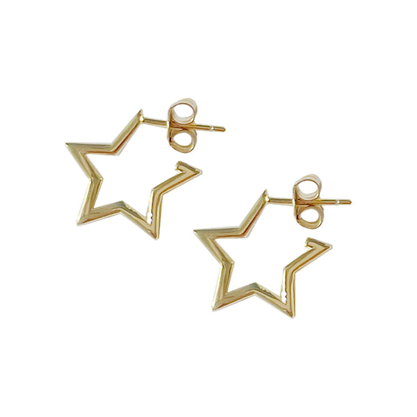 ANGEL ROCKS SUPERSTAR HOOPS GOLD