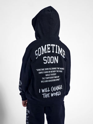 Sometime Soon Dimas Hoodie Black