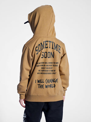 Sometime Soon Dimas Hoodie Sepia