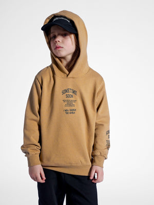 Sometime Soon Dimas Hoodie Sepia