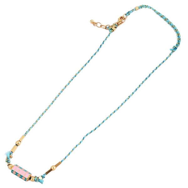 1Love 2Hugs 3Kisses Love Locket Necklace Turquoise