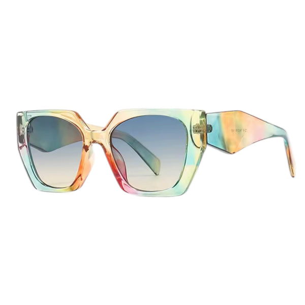 Retro Cat Eye Sunglasses - Rainbow