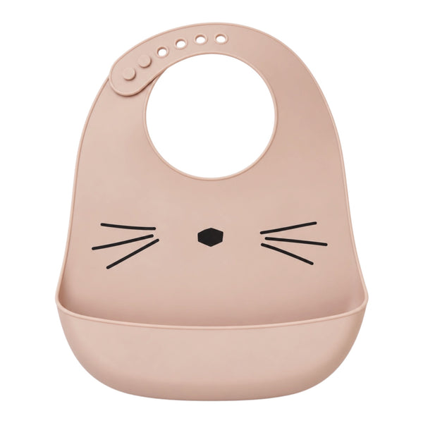 Silicone Baby Bib Cat – Pink