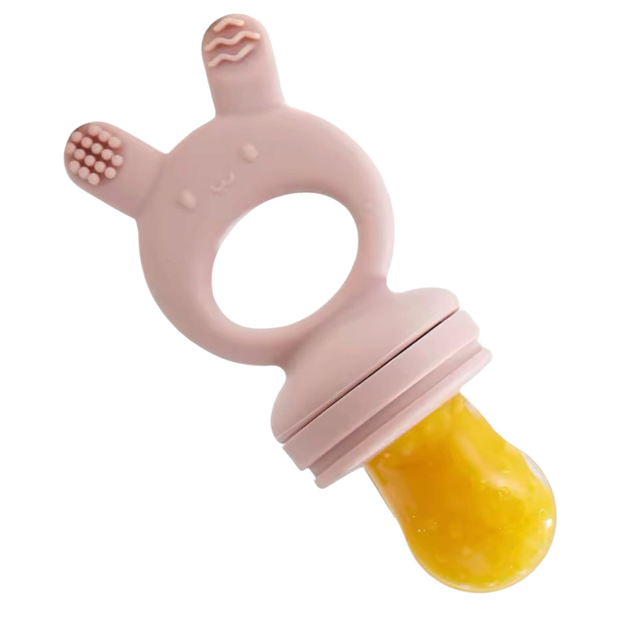 Baby Fruit Feeder Bunny – Pink