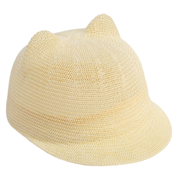 Bear Ears Straw Hat – Cream