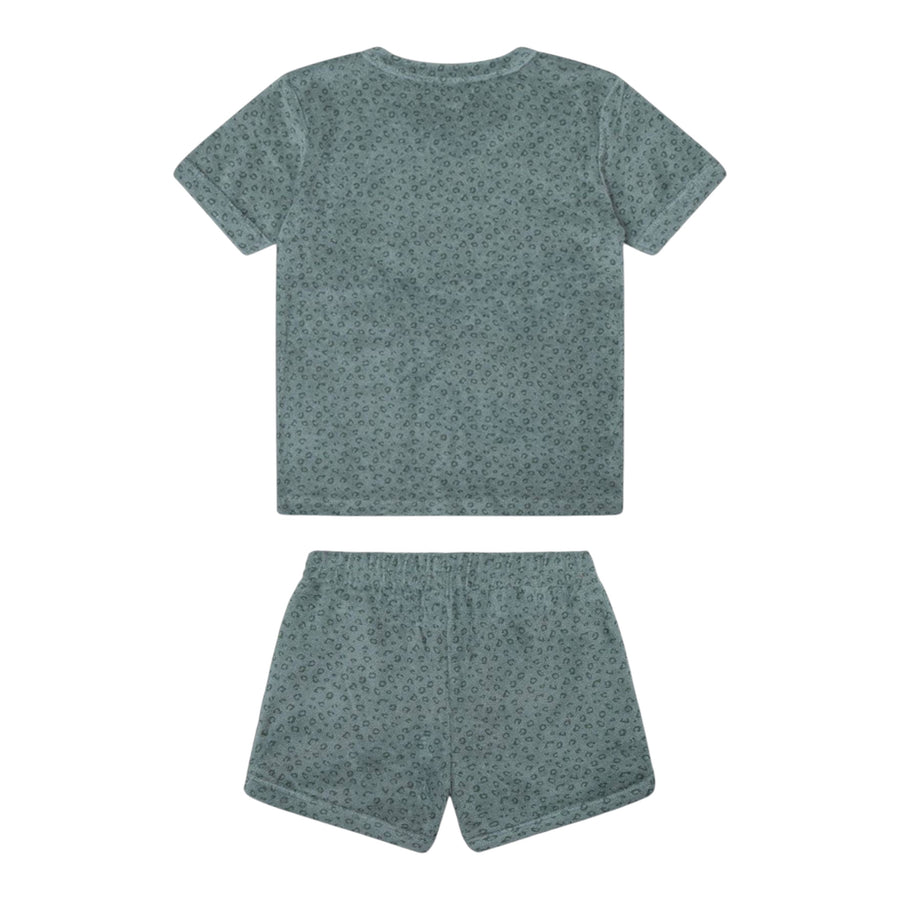 Swim Essentials Beachwear Boys Terry Set - Green Leopard