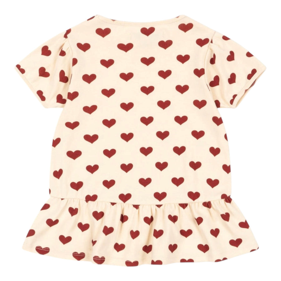 Konges Sløjd Basic Frill Tee - Amour Rouge Available at 1love2hugs3kisses Ibiza