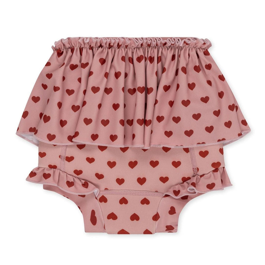 Konges Sløjd Bobbi Frill Baby Swimshorts Coeur Mellow available at 1love2hugs3kisses Ibiza