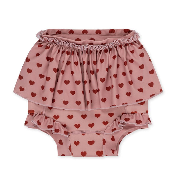 Konges Sløjd Bobbi Frill Baby Swimshorts Coeur Mellow available at 1love2hugs3kisses Ibiza