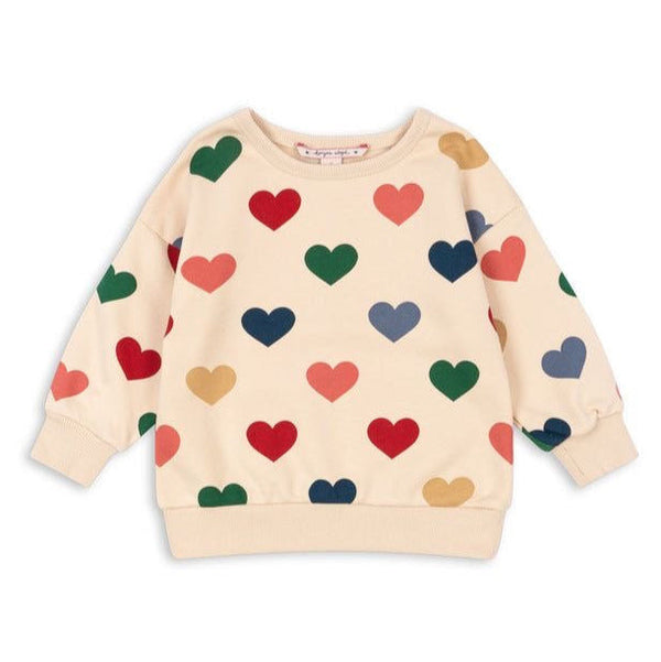 Konges Sløjd Lou Sweat Shirt - Bon Coeur Coloré available at 1love2hugs3kisses ibiza