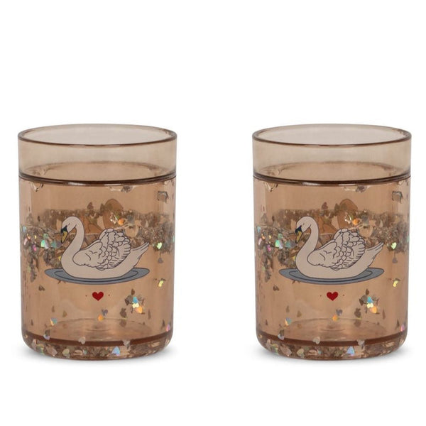 Konges Sløjd 2 Pack Glitter Cups - Swan