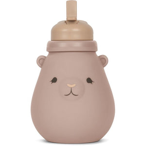 Konges Sløjd Silicone Drinking Bottle Teddy - Blush