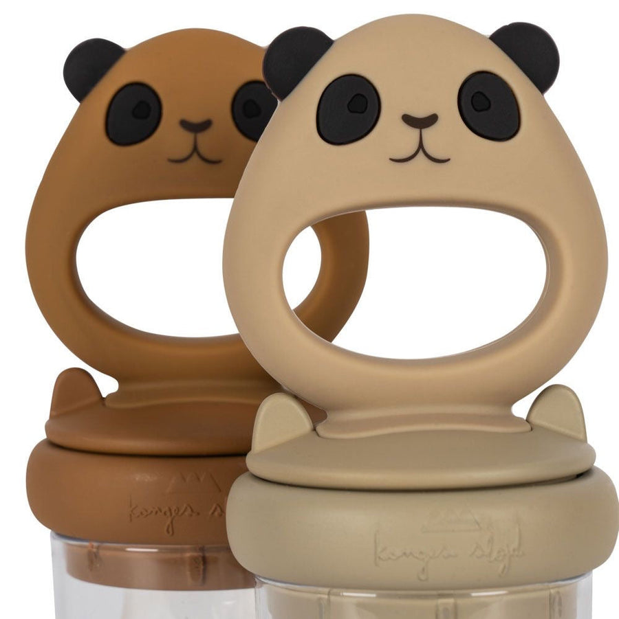 Konges Sløjd 2 Pack Fruit Feeding Pacifier Panda - Caramel / Warm Clay