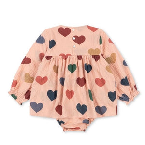 Konges Sløjd Elin Romper - Coeur Rose Coloré