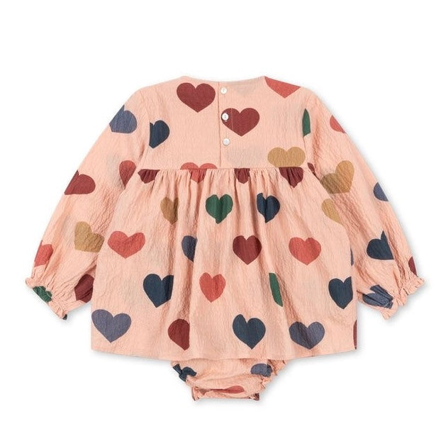 Konges Sløjd Elin Romper - Coeur Rose Coloré