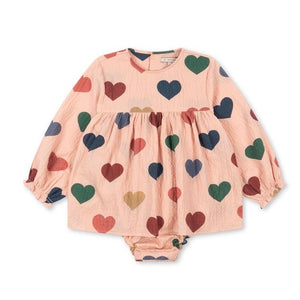 Konges Sløjd Elin Romper - Coeur Rose Coloré