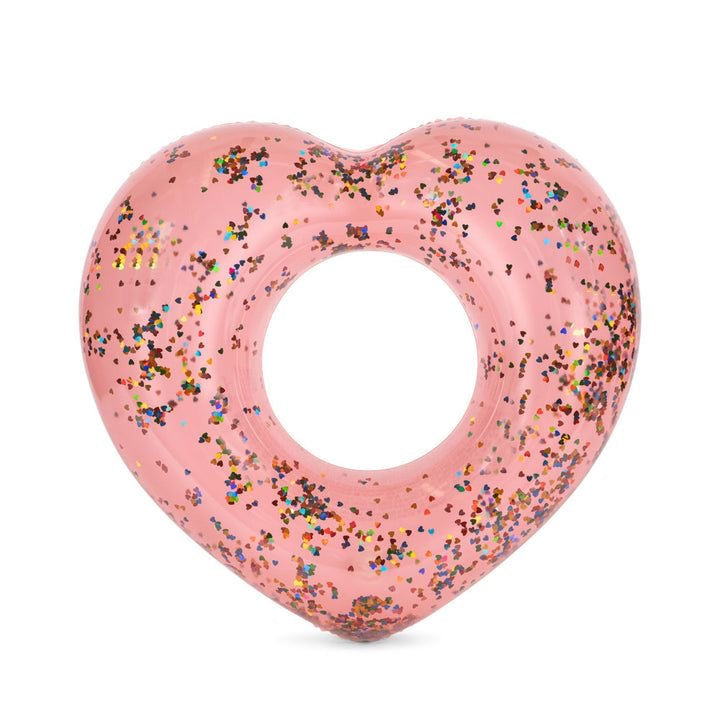 Konges Sløjd Swim Ring Heart - Multi Heart Transparent