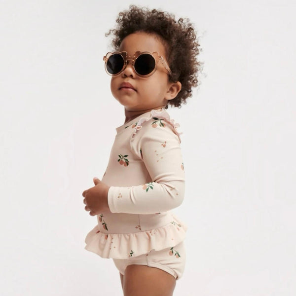 Liewood Sille Baby Printed Swimsuit Peach - Sea Shell from 1love2hugs3kisses Ibiza