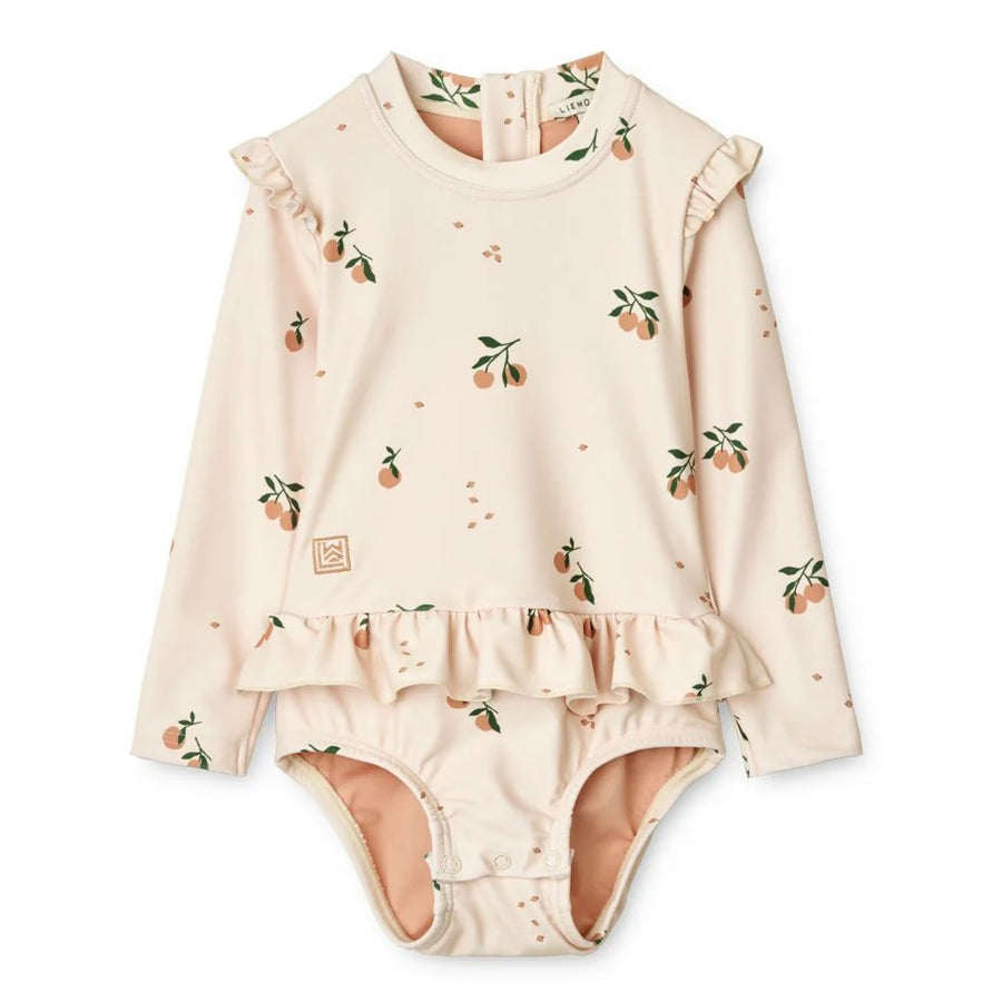 Liewood Sille Baby Printed Swimsuit Peach - Sea Shell from 1love2hugs3kisses Ibiza