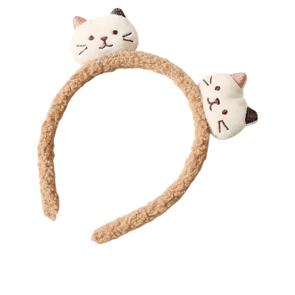Plush Kitty Headband - White From 1love2hugs3kisses ibiza
