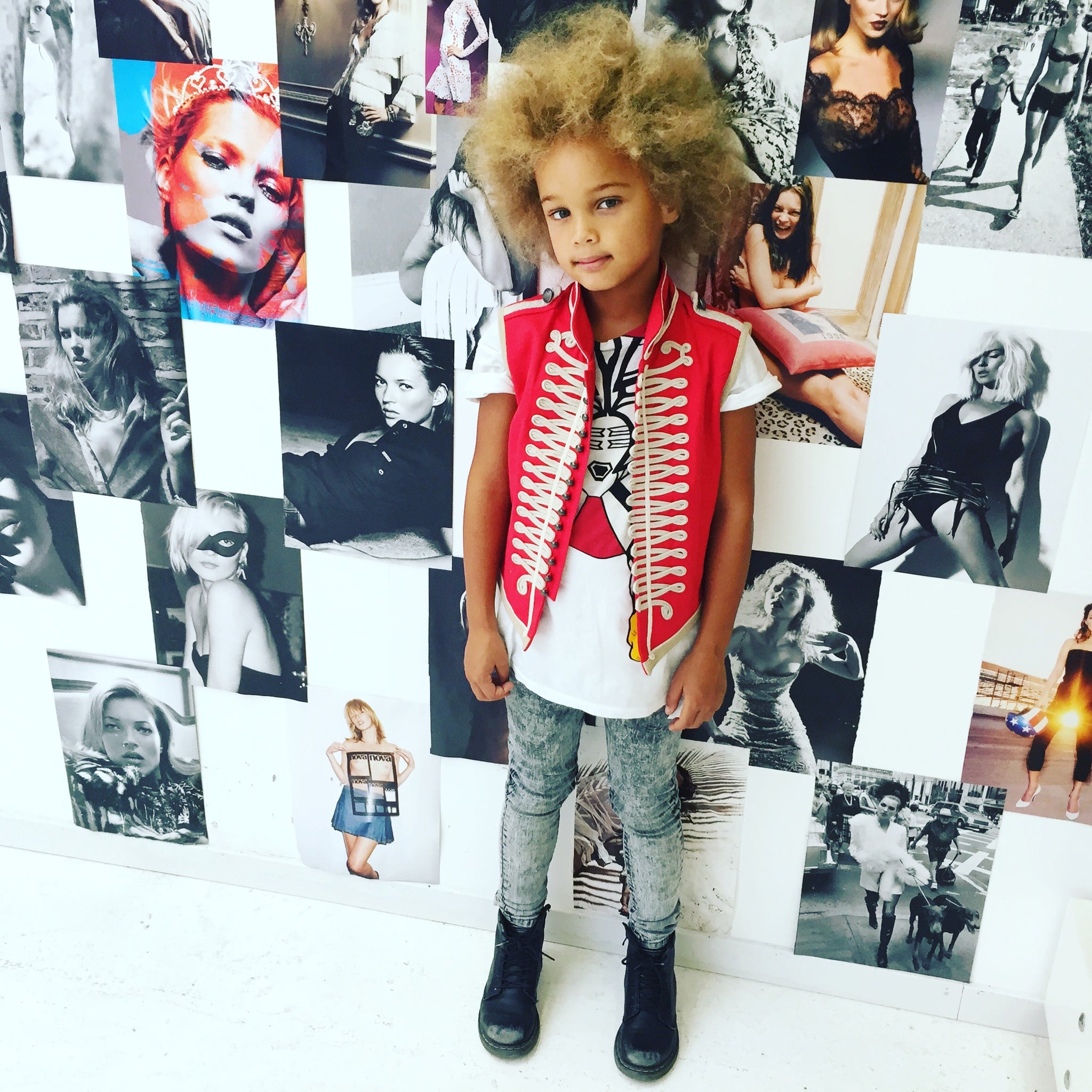 Pre-loved Stella McCartney Kids Vintage Military Waistcoat Red - Size 12 years available at 1love2hugs3kisses ibiza